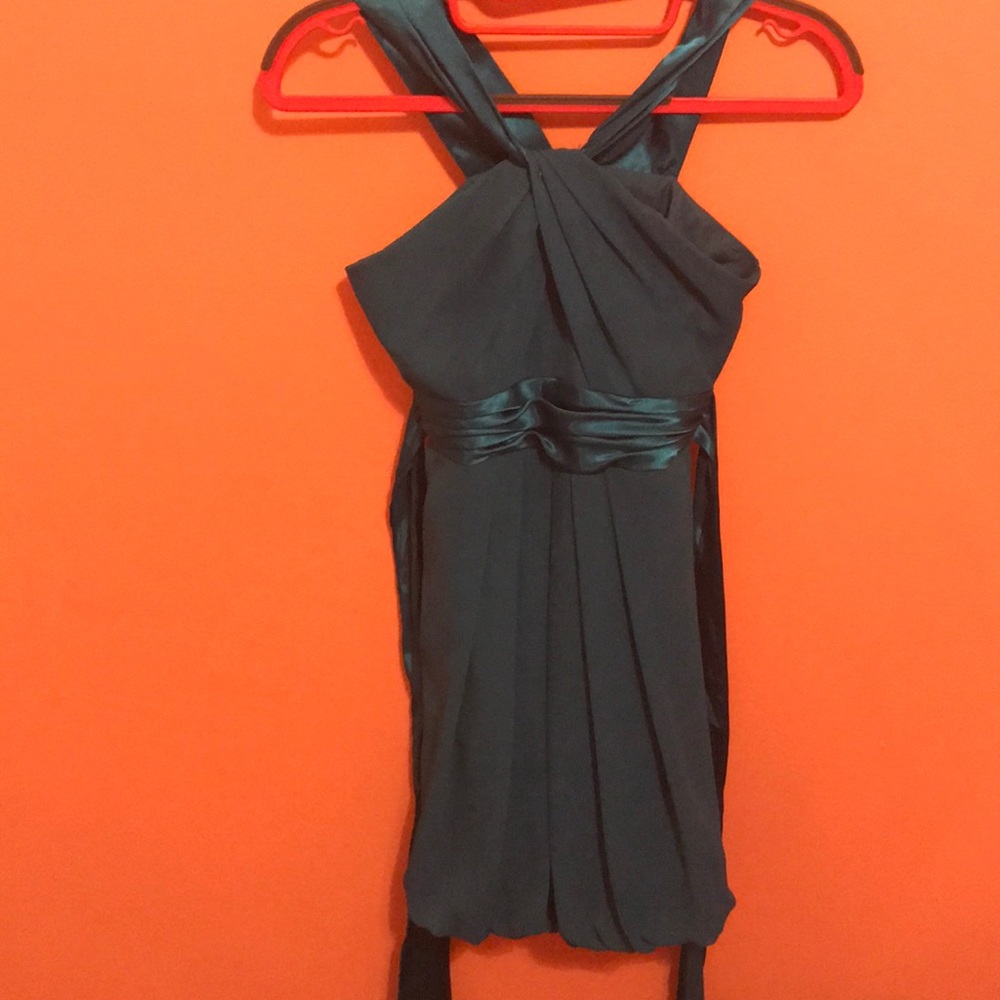 David’s Bridal Teal Formal Dress